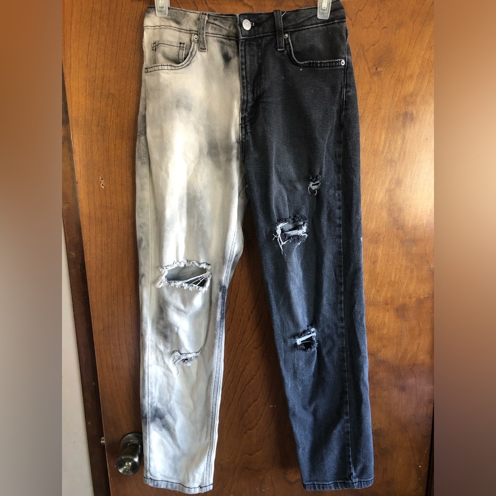 B2G1 Free All Jeans  Wild Fable Women’s Distressed Black and White Jeans